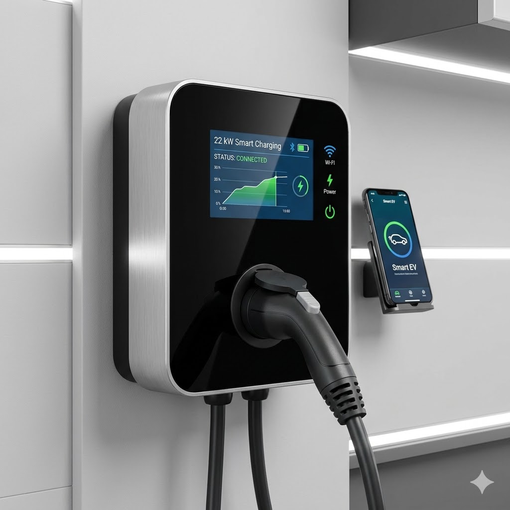 Home EV charger 22 kW smart Wallbox Pulsar Plus 22 · WPP22
