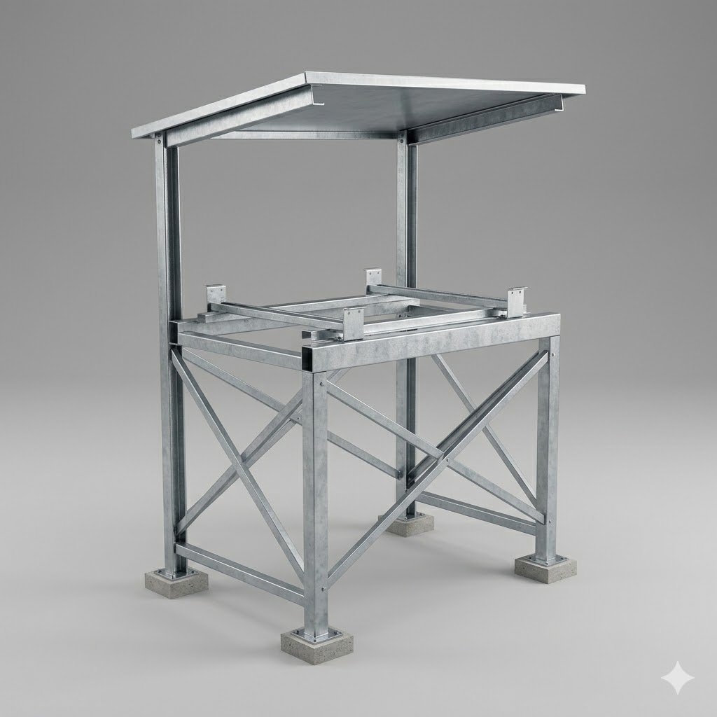 Ground mount frame steel structure Shell · SH3